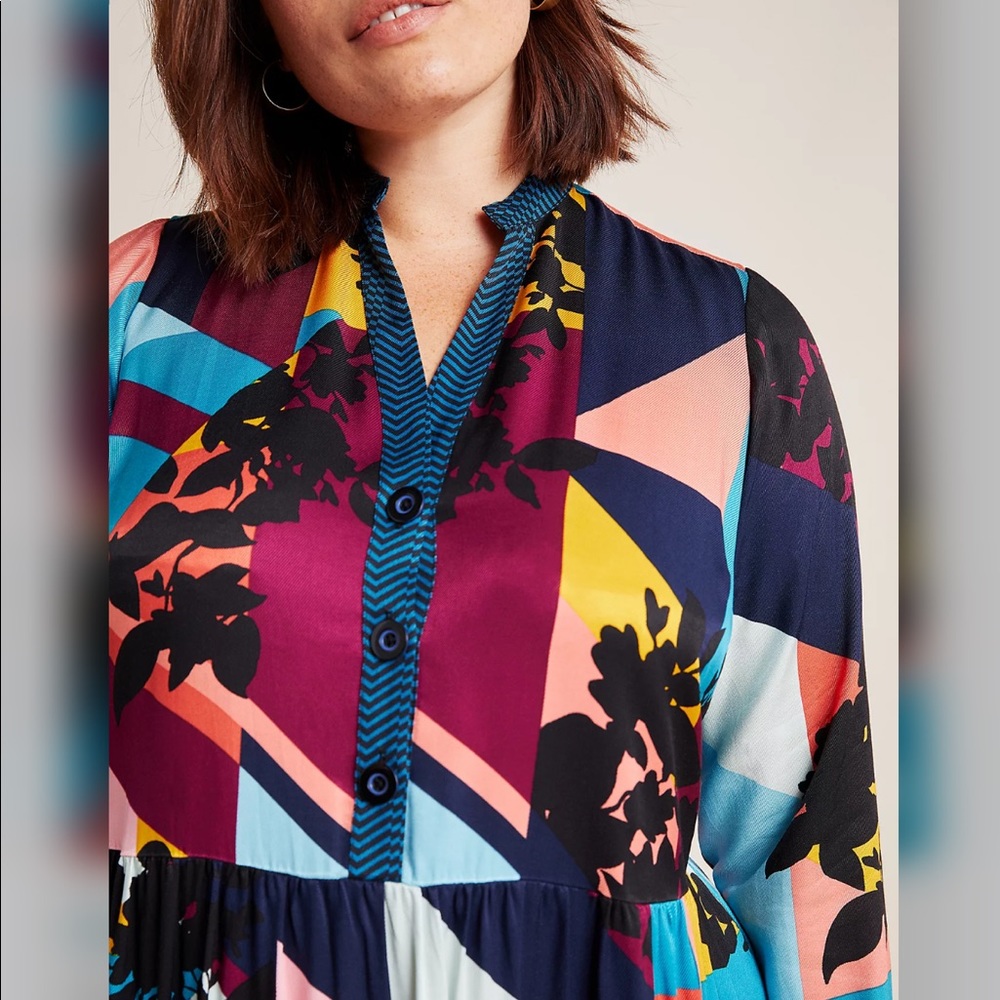 MAEVE ABSTRACT SHIRTDRESS🌺 - Picture 5 of 7